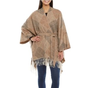NEW Liz Claiborne Wrap Poncho Kimono Open Front Sweater Cardigan